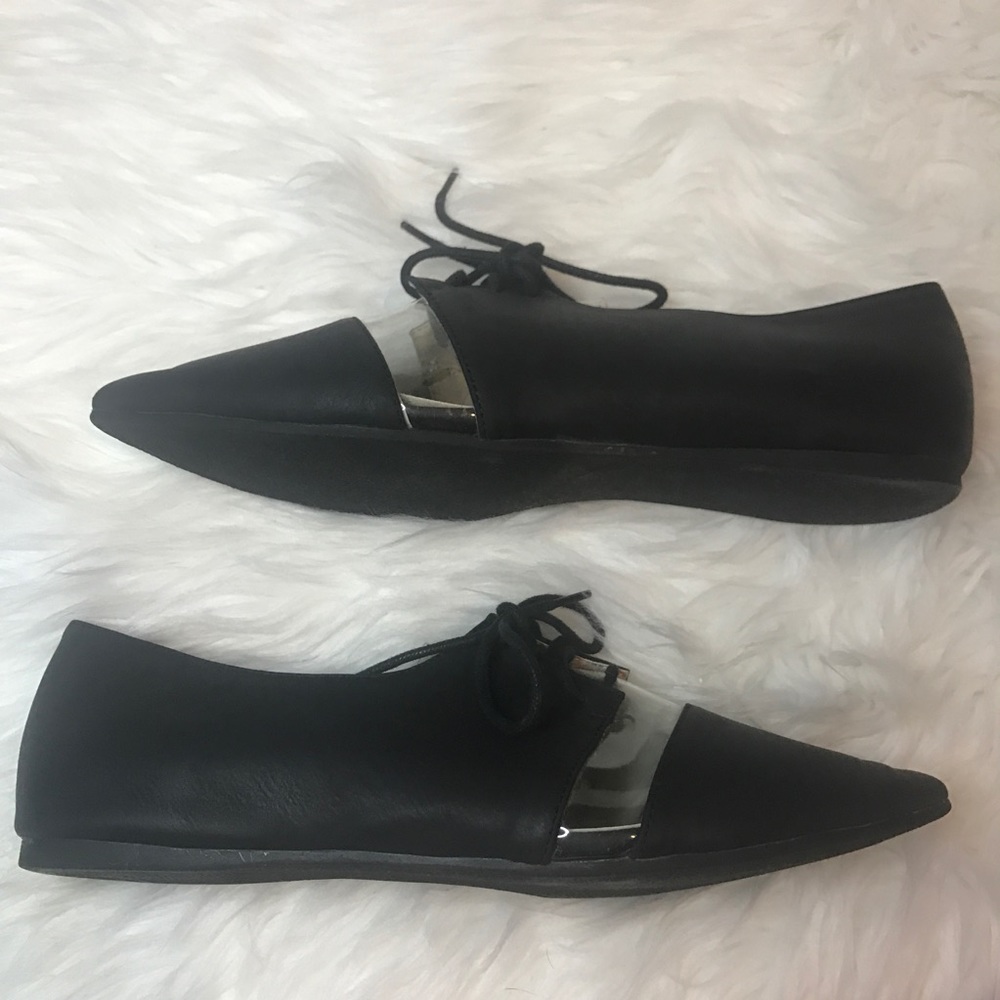 🎀Liliana Black& Transparent pointed Toe Flats - Picture 7 of 7